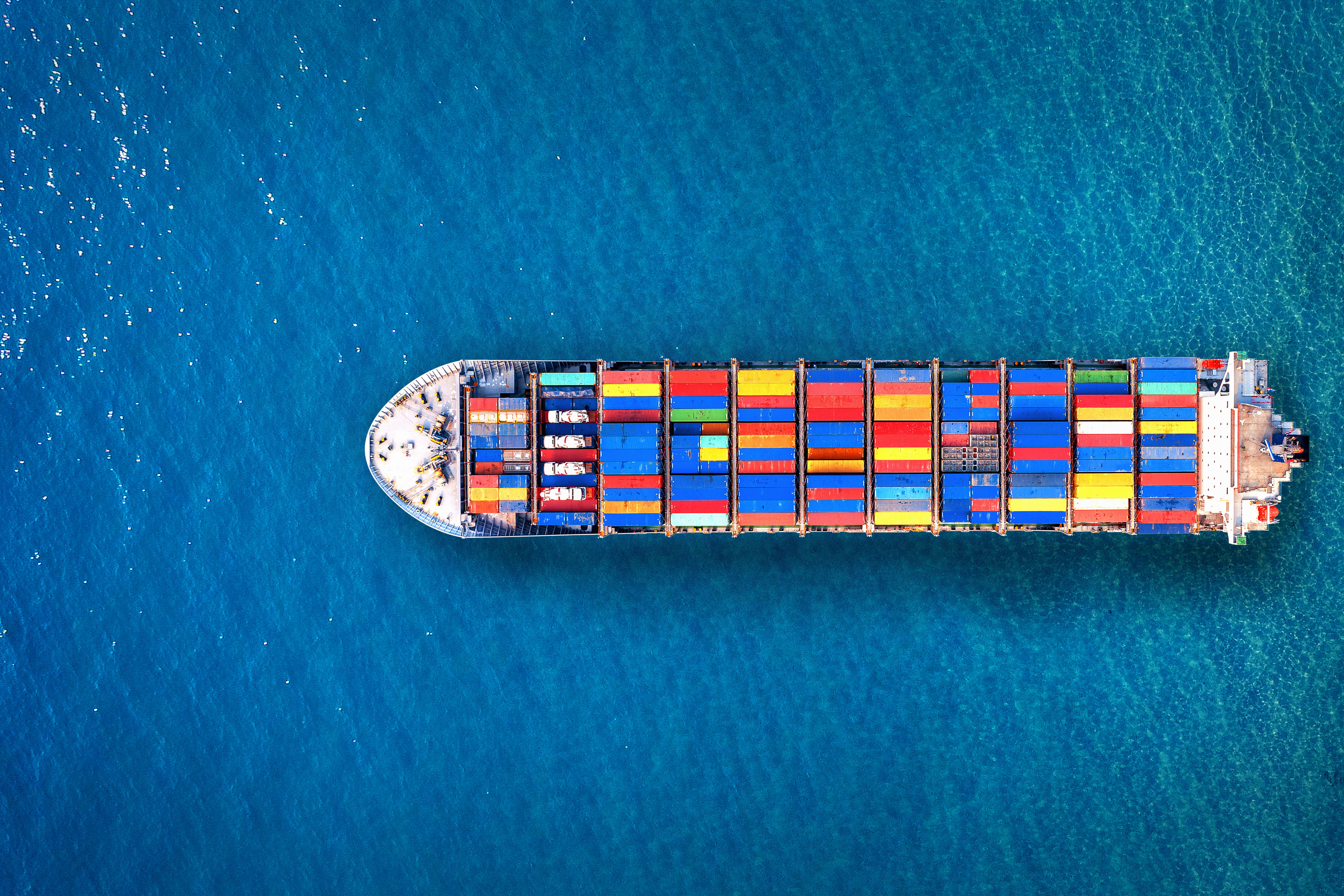 Aerial container vessel operations